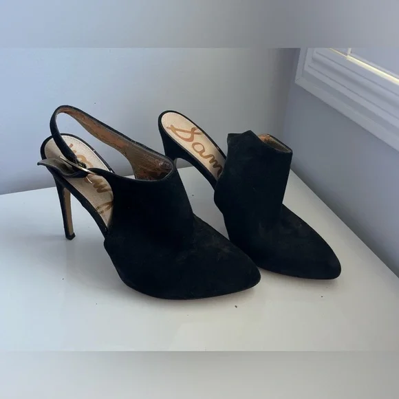 ๐(2 for $15)๐ Sam Edelman Black Suede Heels (Please Read Description) - Picture 5 of 13
